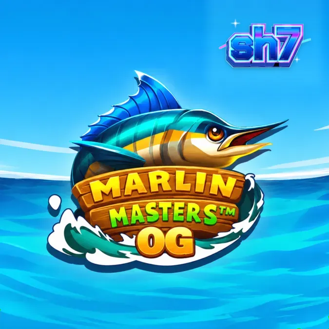 Tampilan visual ceria dari game slot Marlin Masters OG dengan tema memancing.